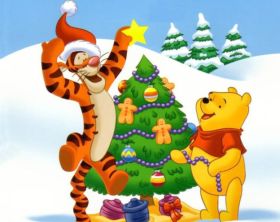 Winnie The Pooh & Friends Christmas Holiday Pictures