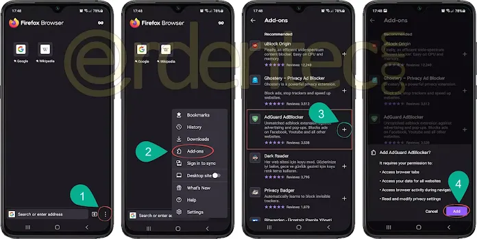 Firefox ile internetteki reklamları engelleme