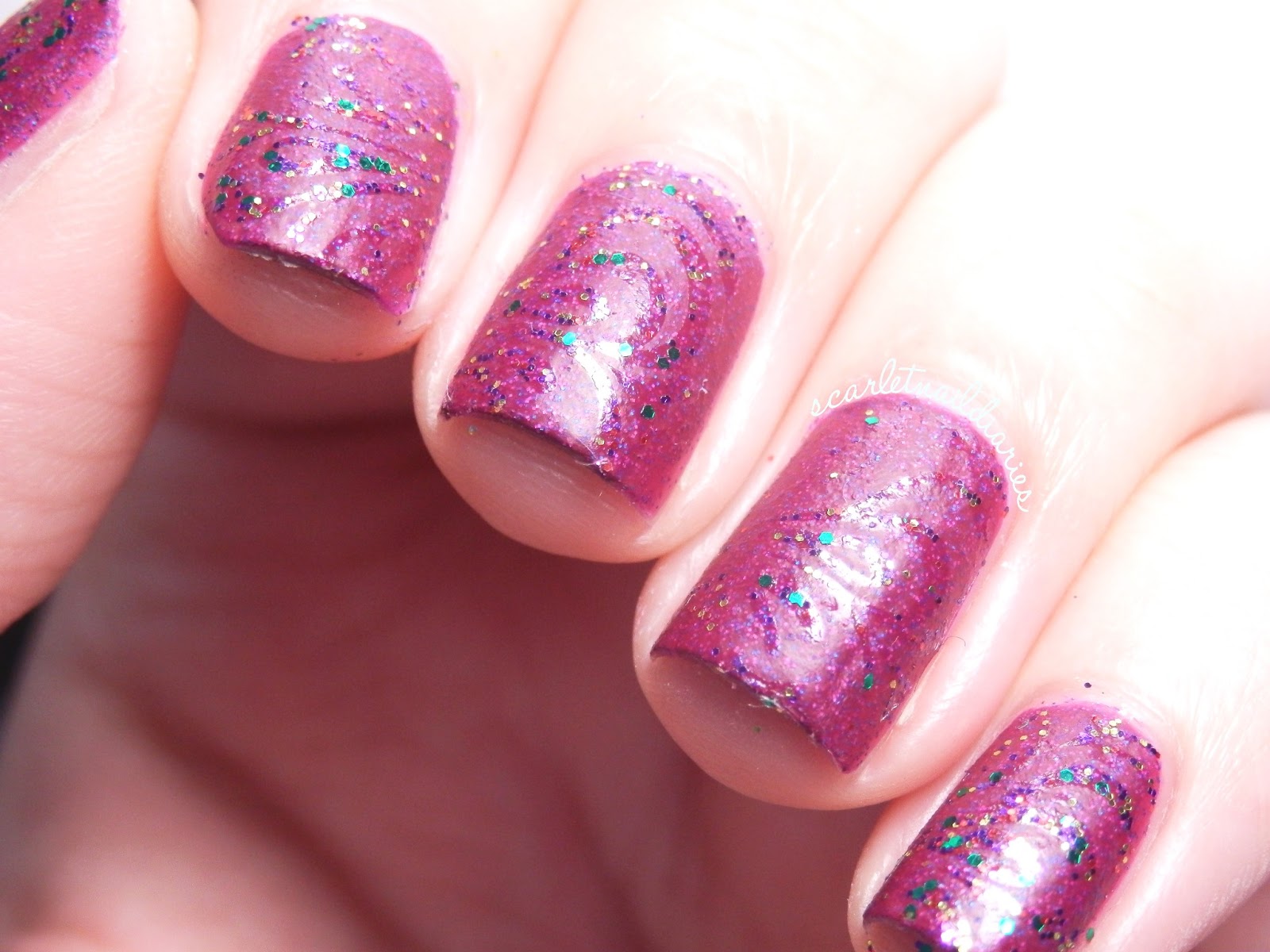 7. Glitter Striped Nails - wide 7