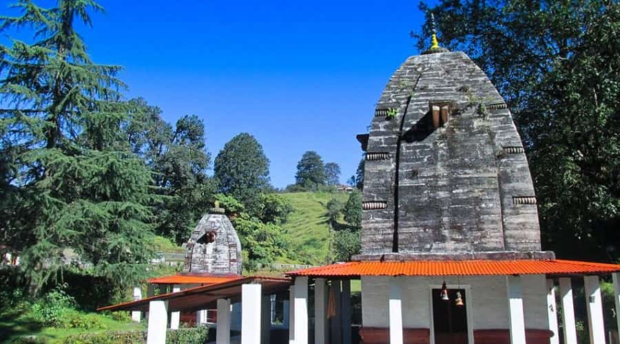 Bineshwar Mahadev temple, Binsar dedicated to God Shiva set in a