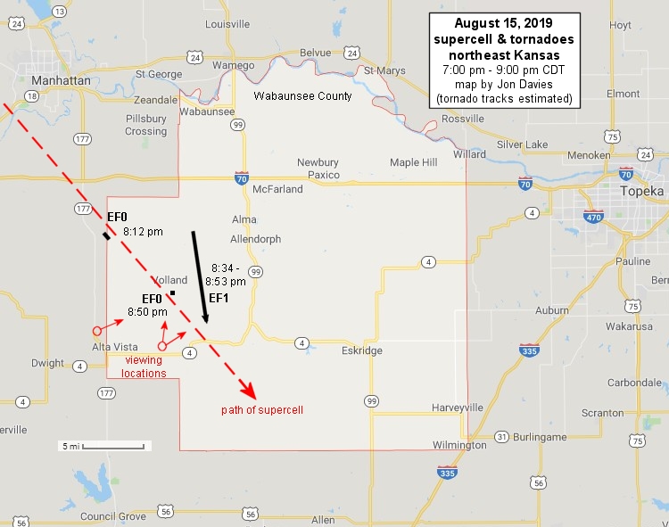 Jon Davies Severe Weather Notes Tornadoes in Kansas in midAugust! 8