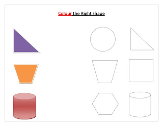 Shapes - Worksheet for toddlers | Worksheets on Shapes - Worksheet4all