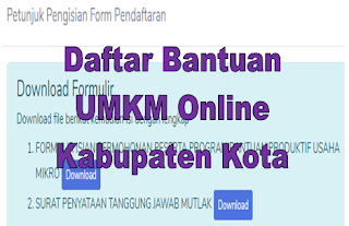 Link Daftar UMKM Online Kabupaten Kota Terbaru Agustus 2021