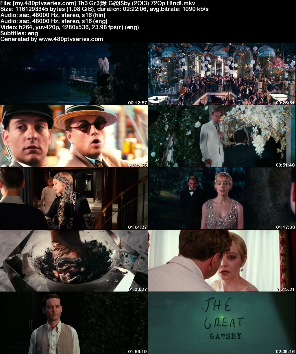 Watch Online Free The Great Gatsby (2013) Full Hindi Dual Audio Movie Download 480p 720p Bluray