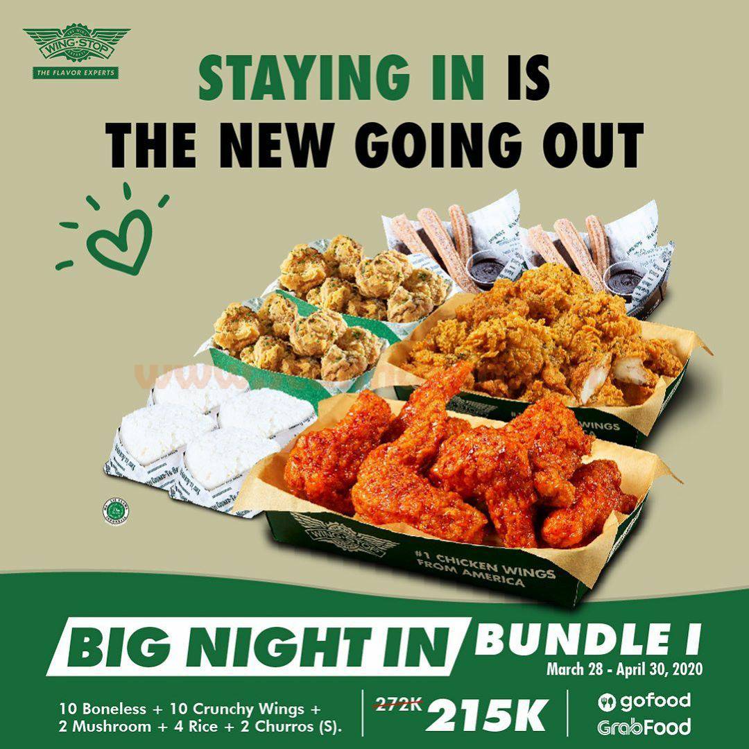 Promo Wingstop Paket Bundle Periode 28 Maret 30 April 2020 scanharga