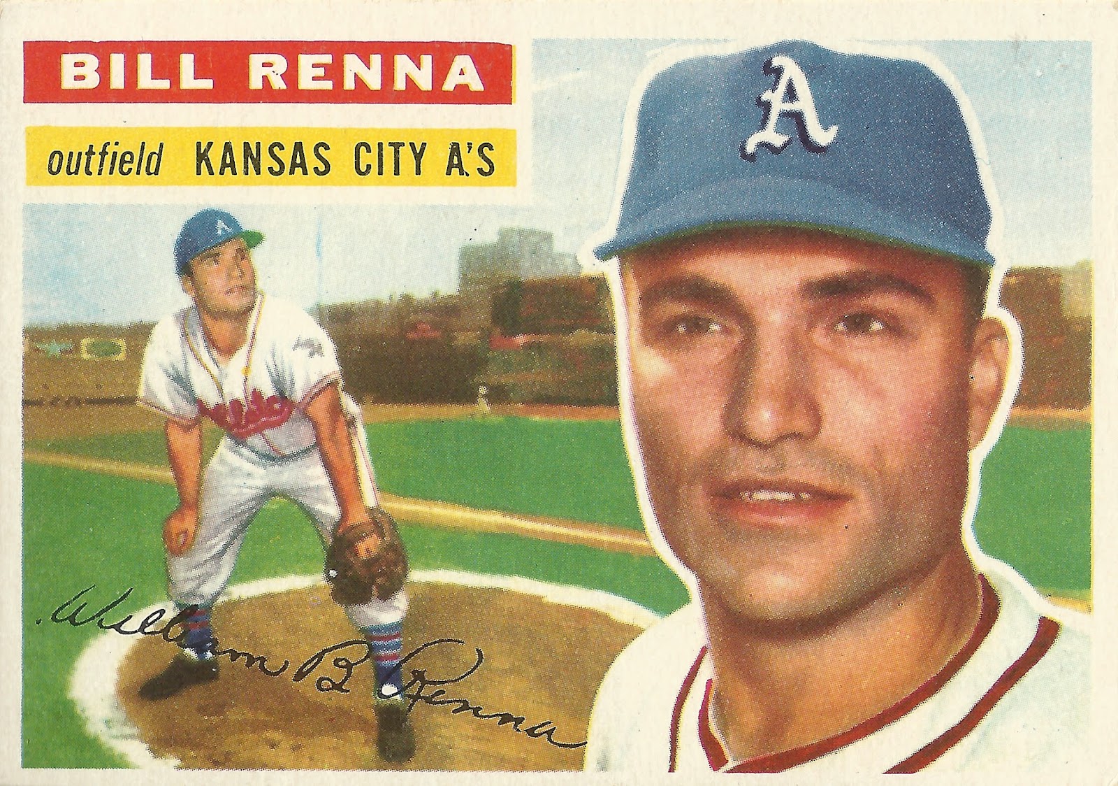1956 Topps Kansas City Athletics