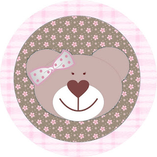 Bear Girl Toppers or Free Printable Candy Bar Labels.