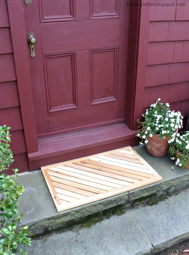 That's My Letter DIY Wooden Door Mat Virtual Party