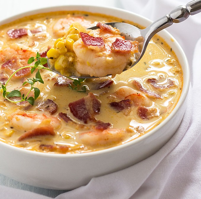 BACON, SHRIMP AND CORN CHOWDER #APPLEWOOD #BACON - Media Food and ...
