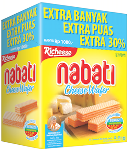 RICHEESE NABATI WAFER KEJU 18G Extra 30%