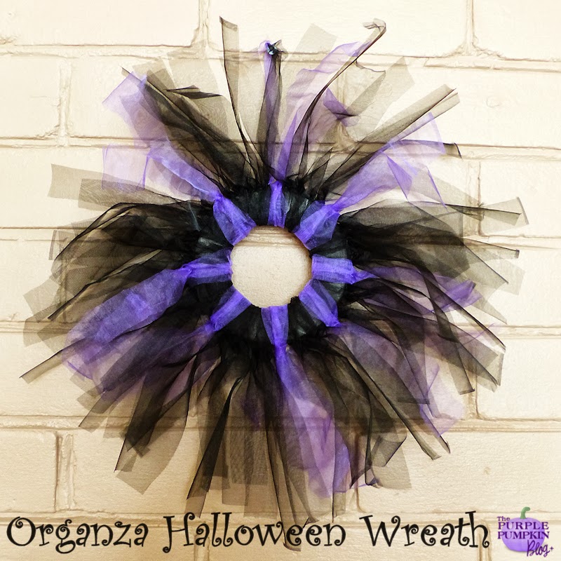 Organza #Halloween Wreath #CraftyOctober