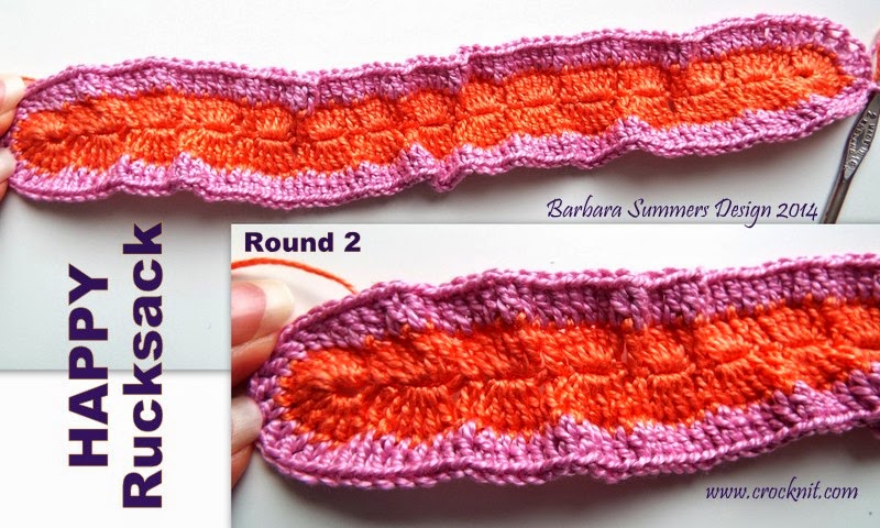 MICROCKNIT CREATIONS: HAPPY Rucksack - FREE Crochet PATTERN - PART 1
