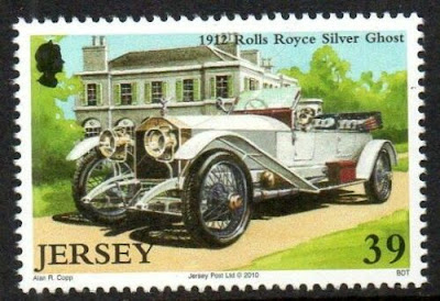 Jersey 1912 Rolls Royce Silver Ghost on 2010 stamp