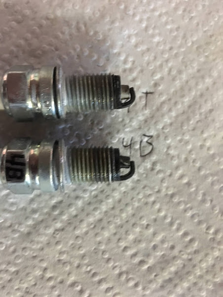 Spark plugs in failed upgraded Rotax