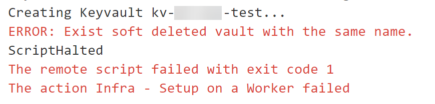 Adventures in DevOps: Resolving “Exist soft deleted vault with the same