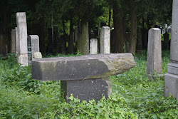 Overturned Jewish Gravestone
