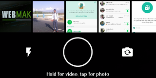 WhatsApp Status Tab Camera Screen WhatsApp Status Tab Camera Screen