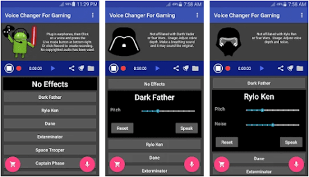 Aplikasi Voice Changer Mic for Gaming