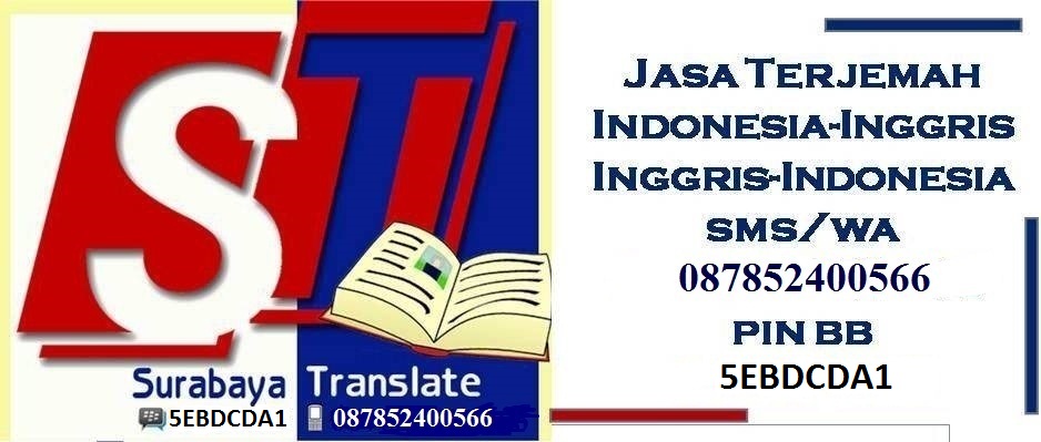 Surabaya Translate CALL/SMS/WA 087852400566 