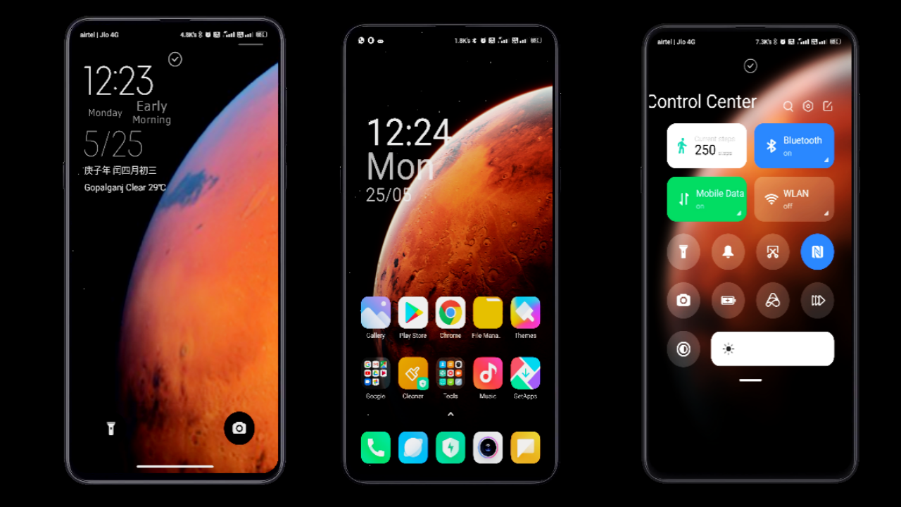 MIUI 12 experience Theme for MIUI 11 with miui 11 status bar Theme store link MIUI Themes