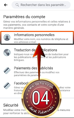 Changer votre nom de profile Facebook depuis un Smartphone