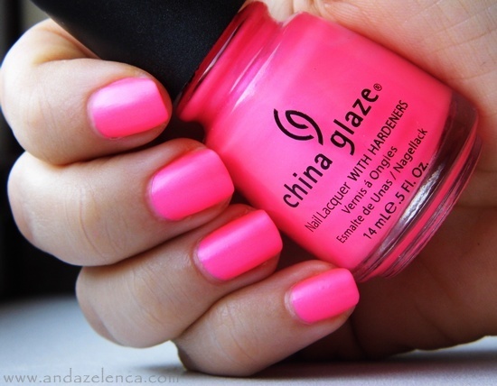 China Glaze Nail Lacquer in "Pink Voltage" - wide 6