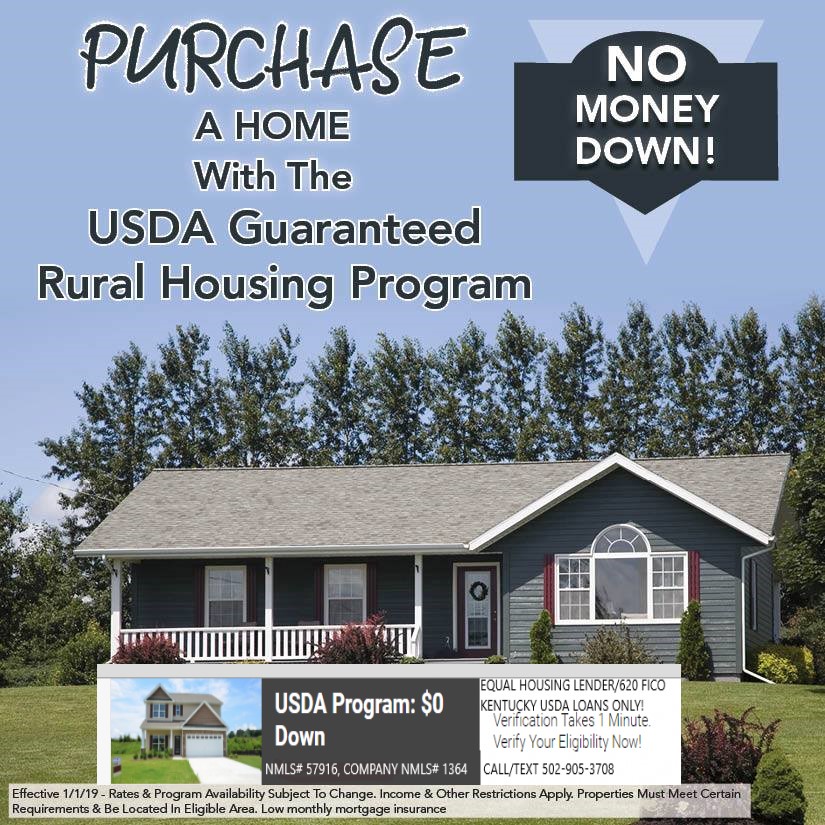 Kentucky USDA and Rural Housing Loan Information