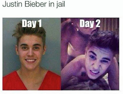 Justin Bieber im Gefängnis witzige Bilder Justin Bieber im Gefängnis witzige Bilder