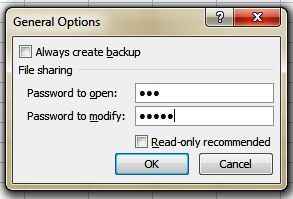 How to Protect Excel File with Password in 2007