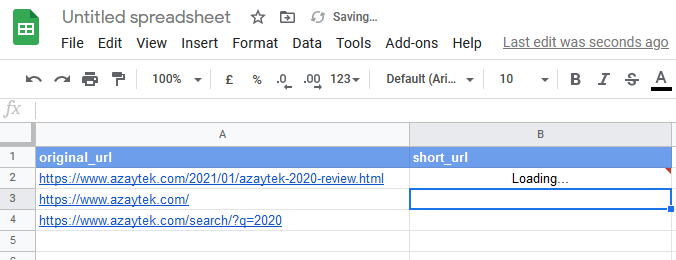 Loading the result of Google App Scripts code snippet