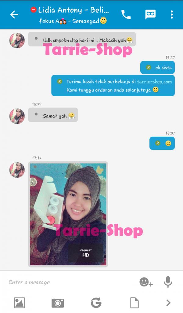 Testimoni Customer Tarrie Shop Testimoni Customer Tarrie Shop