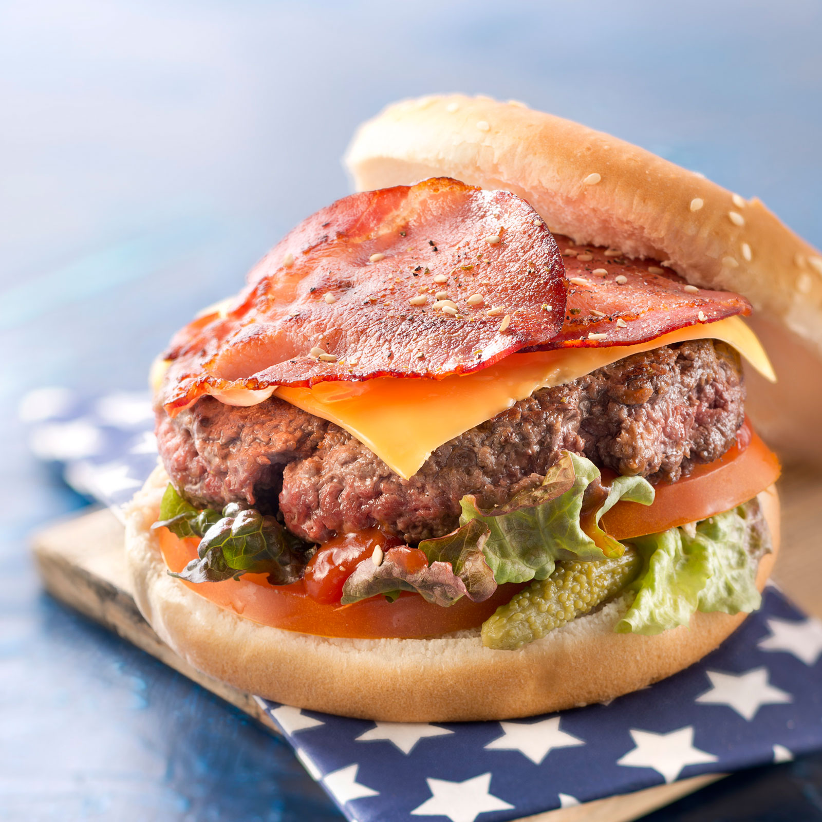 Recette Hamburger au bacon Ifood