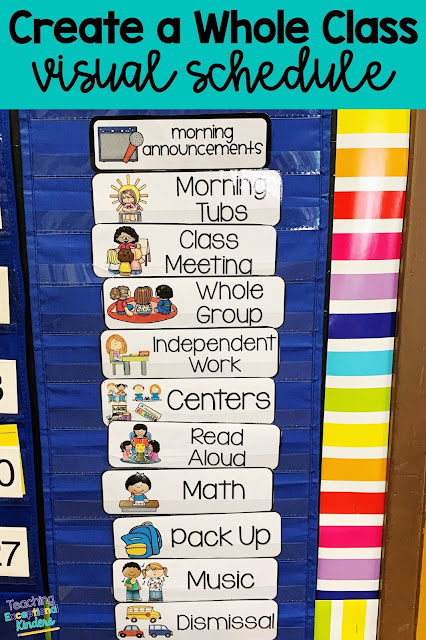 Use visual supports to help your kindergarten students to be independent in the classroom