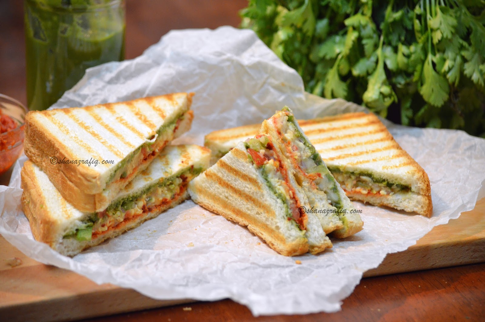 Love To Cook Bombay Style Grilled Vegetable Sandwich