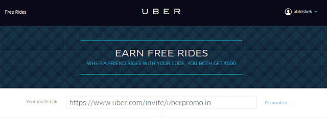 Set your location in your profile before referring anyone to get free rides in india