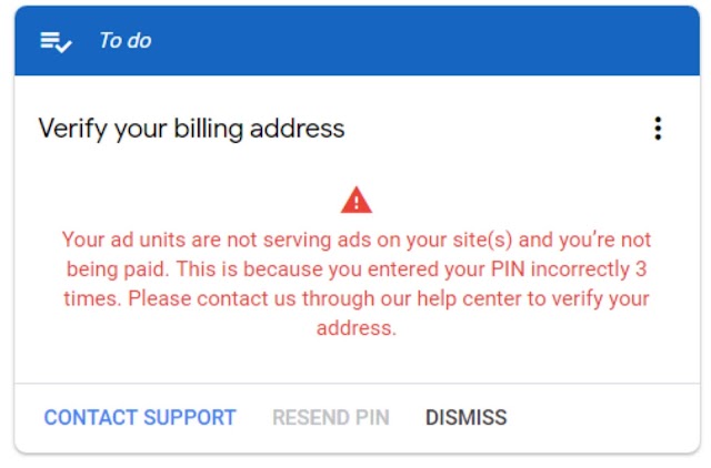 Cara Mengatasi 3 Kali Salah Memasukkan PIN Adsense / How to fix 3 times entered wrong PIN Google Adsense
