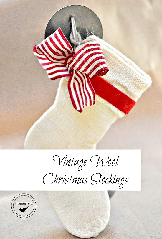 DIY Mini Christmas Stockings from Vintage Baby Socks