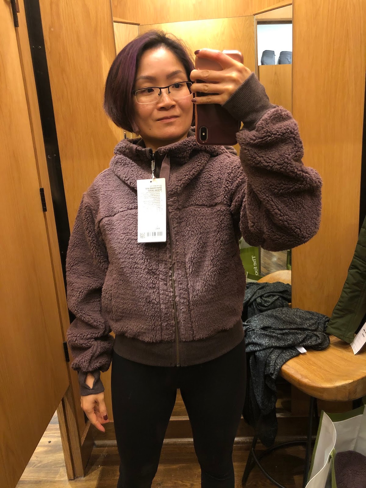 short sherpa jacket