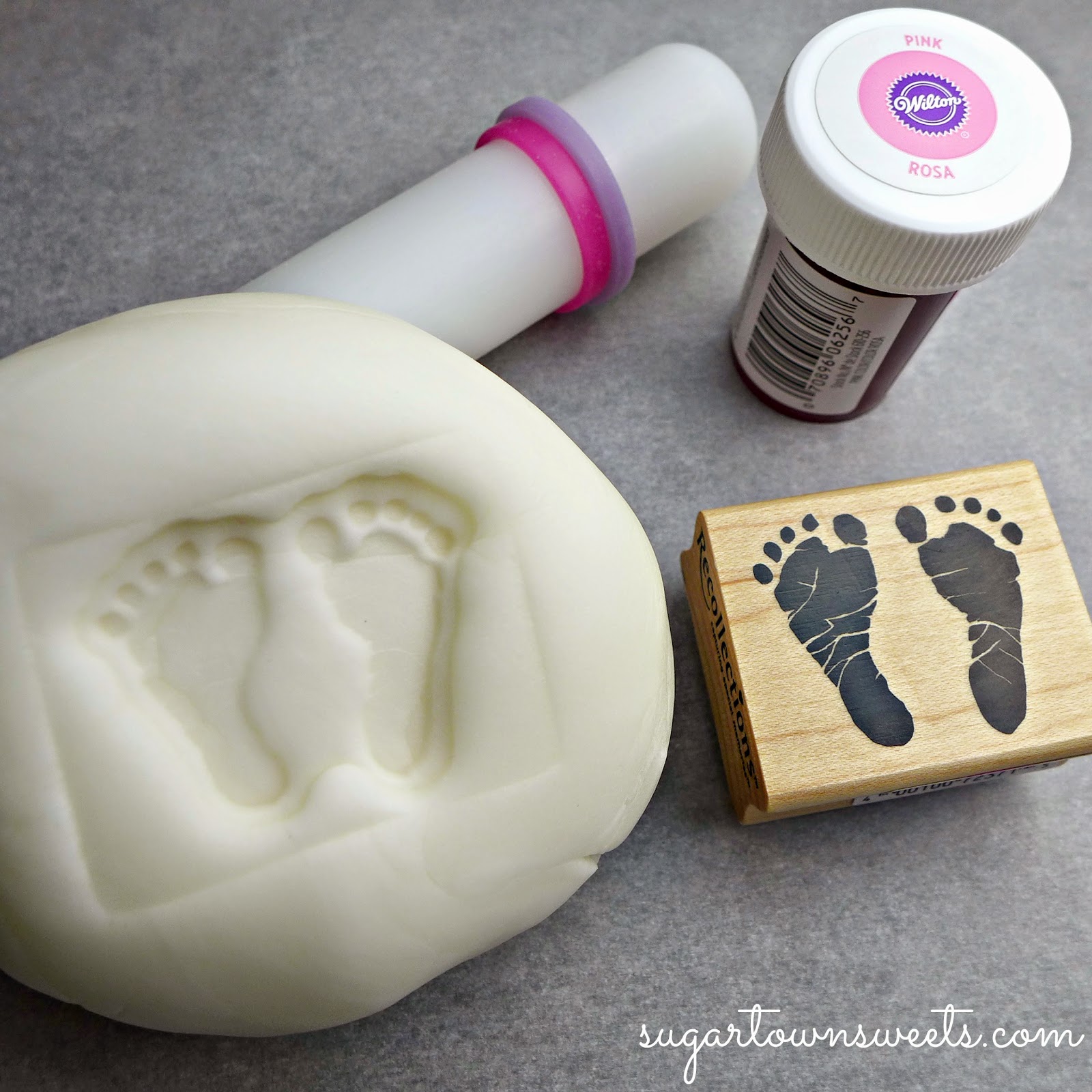Sugartown Sweets Footprint Baby Shower Cookies