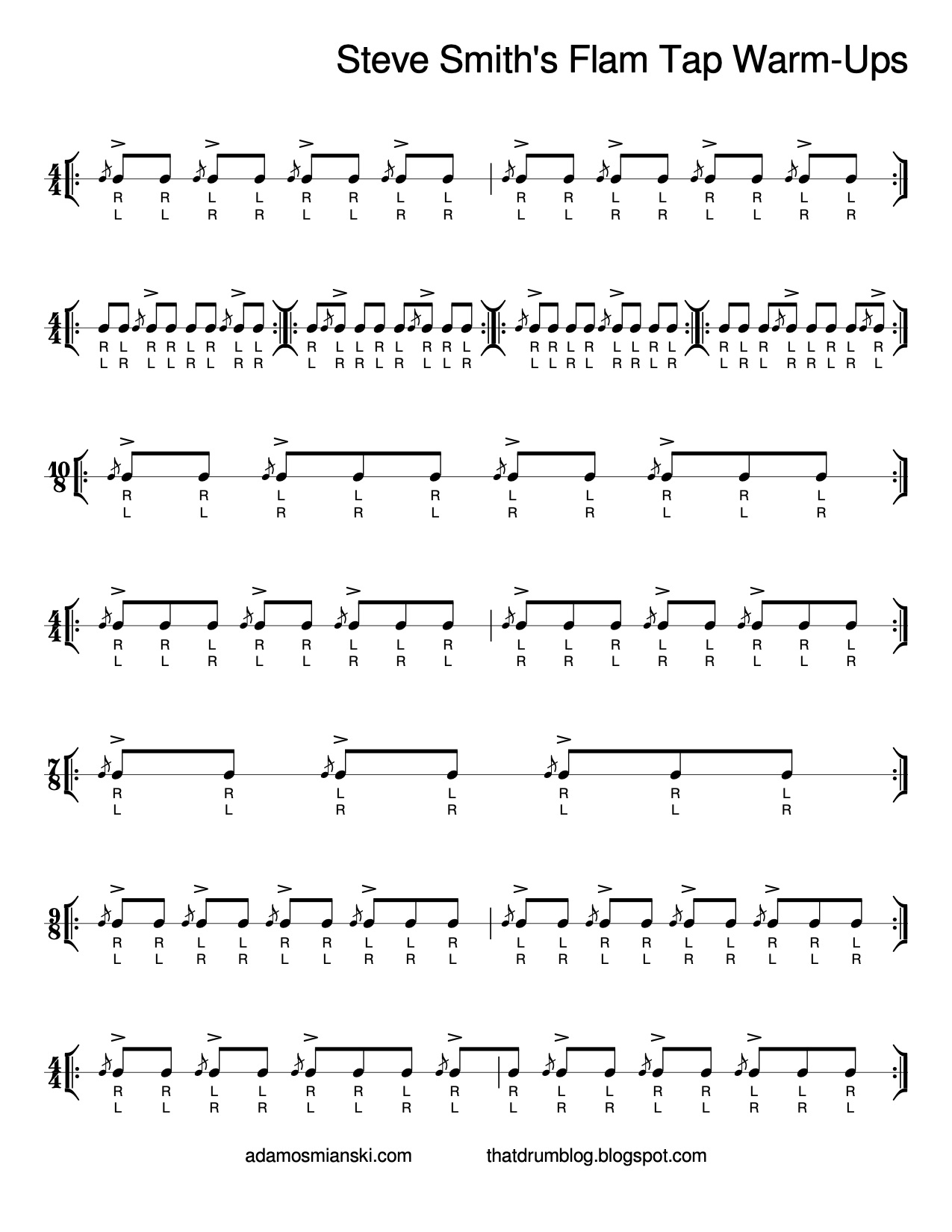 That Drum Blog Steve Smith Flam Exercises
