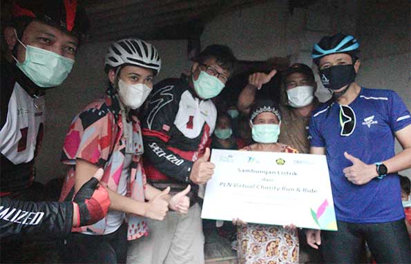 PLN Virtual Charity Run and Ride Kumpulkan Donasi