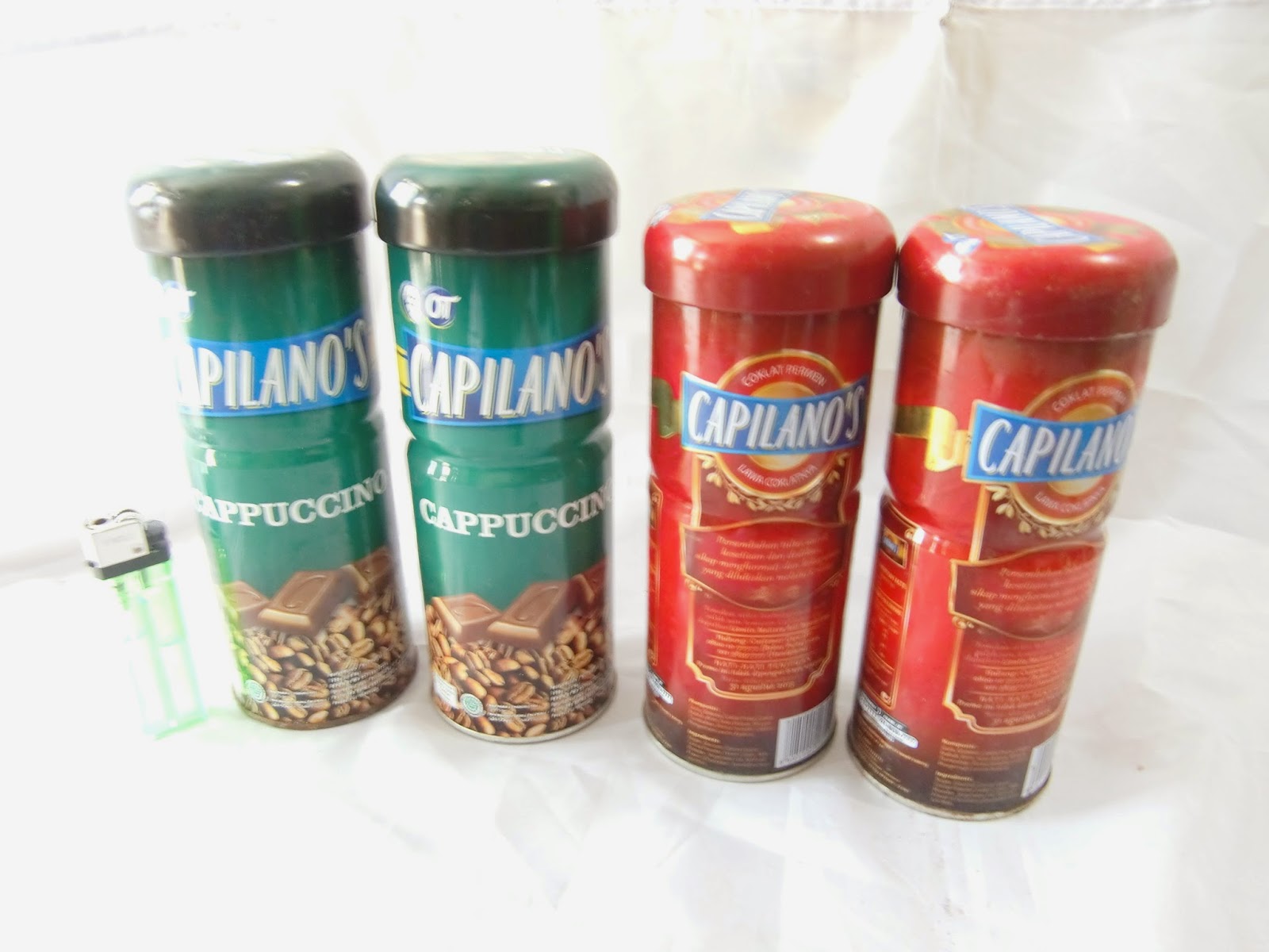 CILEGON ANTIK: Kaleng Permen Capilano's Hijau dan Merah (4.Kaleng)