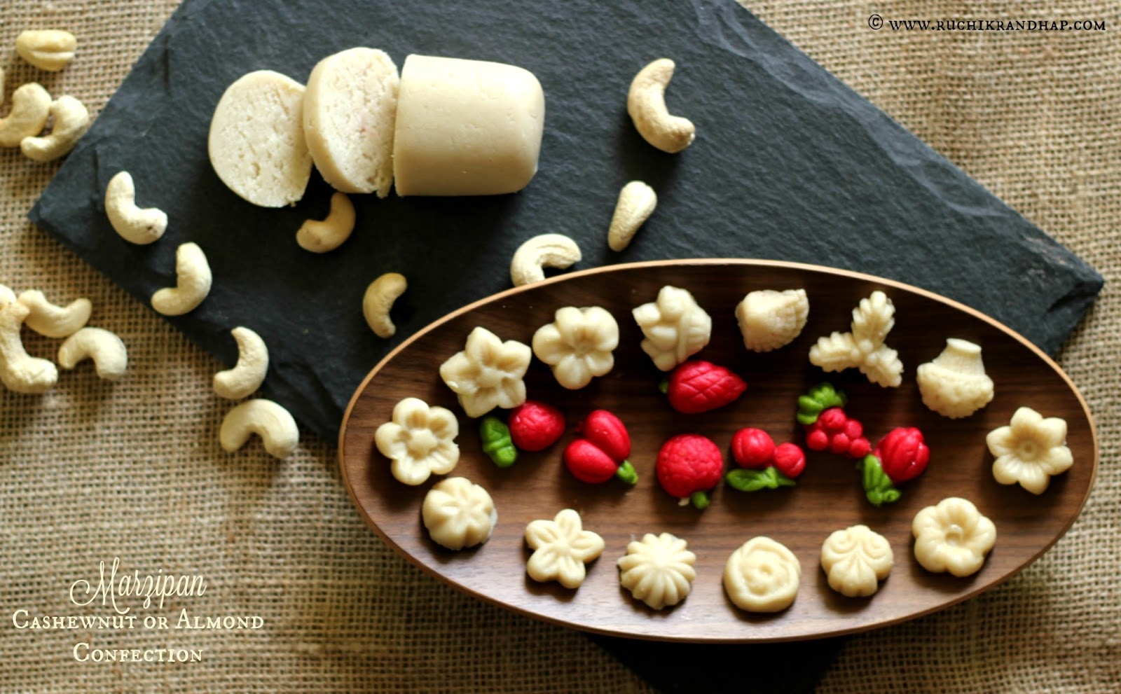 make cashew nut marzipan