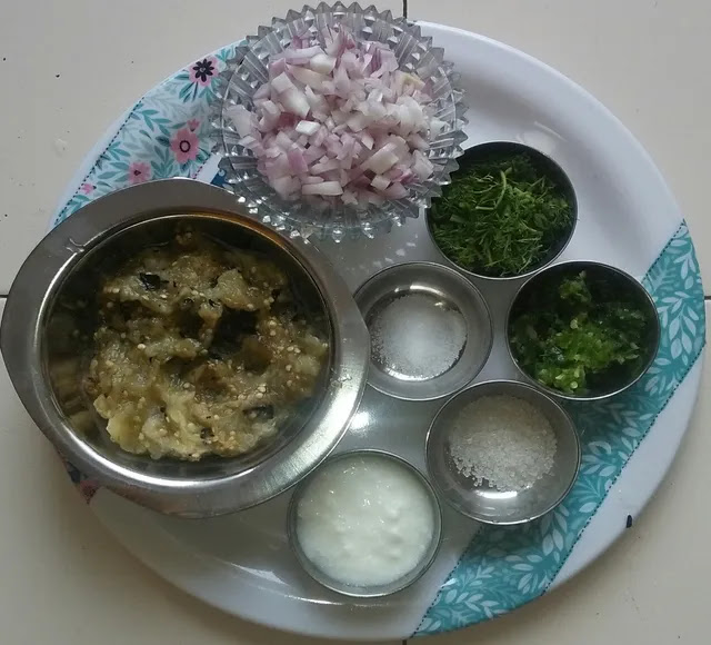 Baingan-bharta-ingredients Baingan-bharta-ingredients