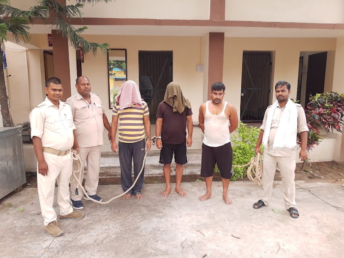 मोकामा थाना ने विदेशी शराब के साथ तीन तस्कर भाइयों को दबोचा।।