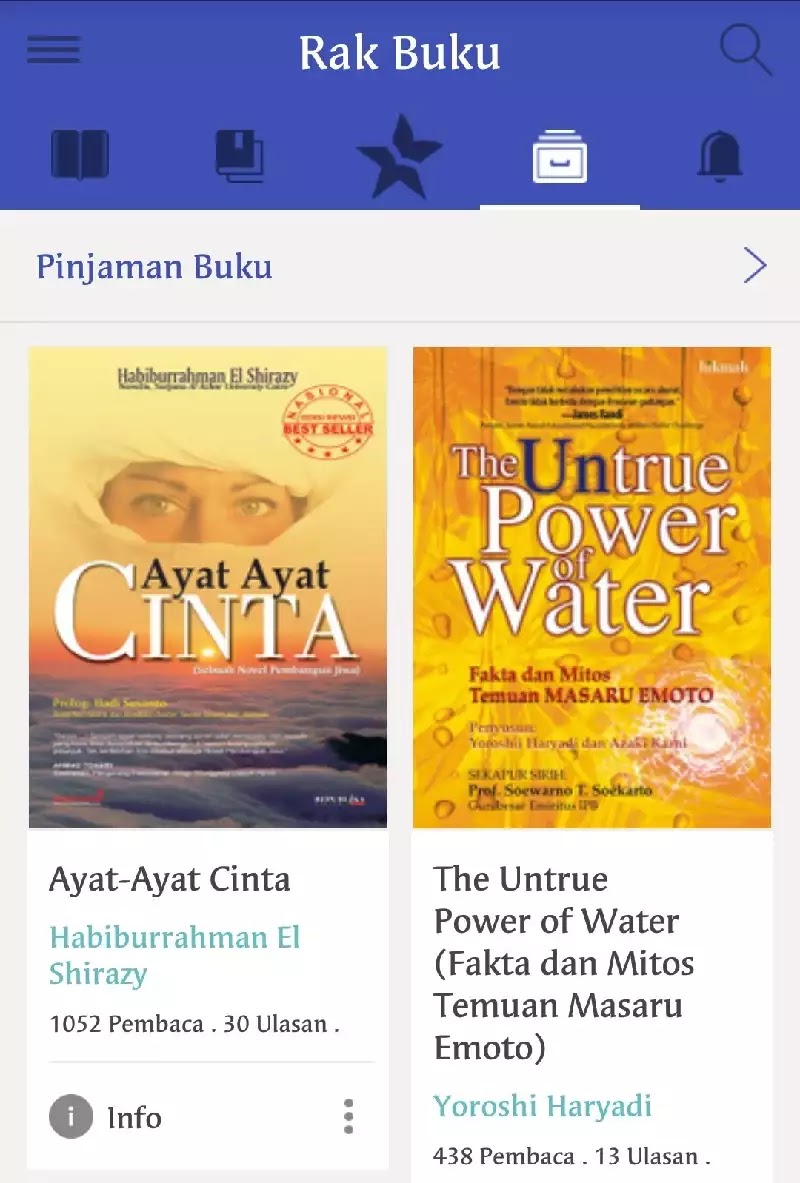 Rak Buku Rak buku iPusnas