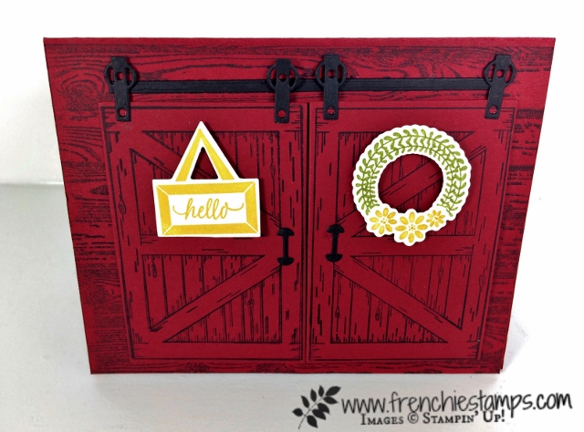 Double Slide Barn Door, Country Livin", Stampin'Up!, Sliding Cards,
