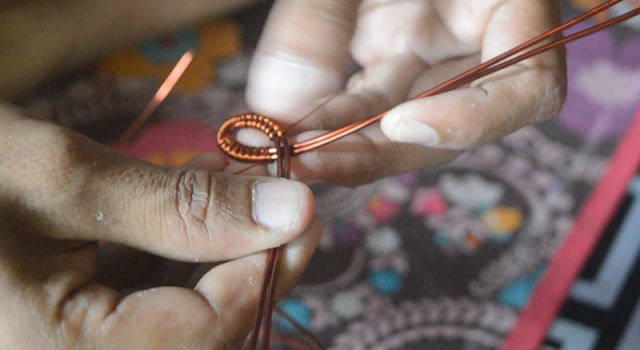 Tutorial Membuat Perhiasan Gelang dari Kawat Tembaga | Wire Jewerly