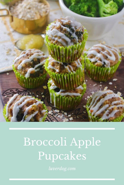 Broccoli Apple Pupcakes