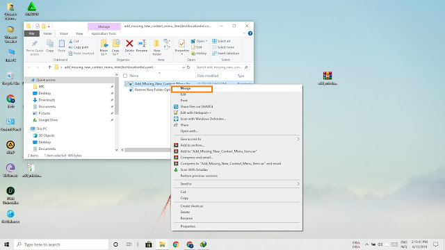 How to Solve Missing "New" or "New Folder" Option in Windows 10
